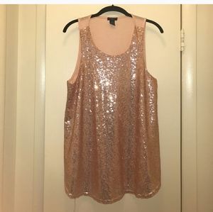 Rose Gold Tank Top Plus Size 1X Charlotte Russe